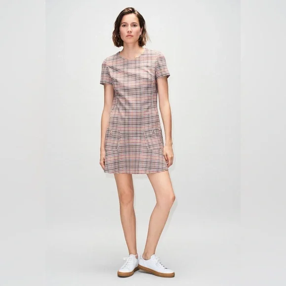 CLAUDIE PIERLOT
Short-Sleeved Checkered Dress - Picture 3 of 16